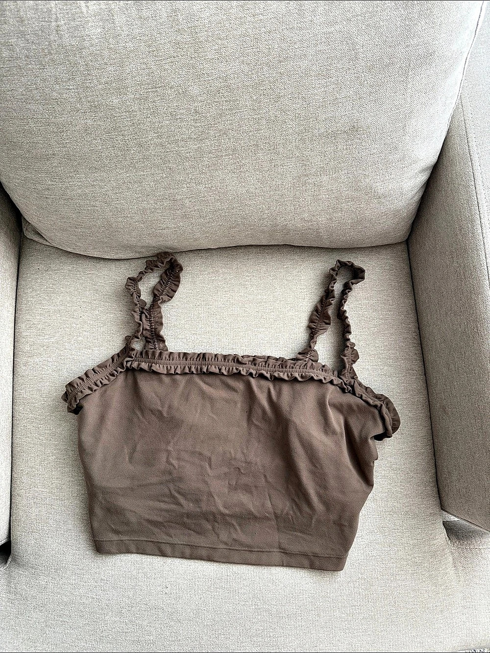 YFB Brown Crop Top Size Large Like New